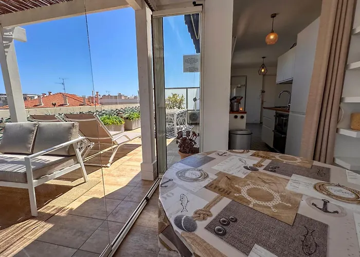 Alger - Rooftop Avec 1 Au Centre-ville D'antibes Daire Antibes